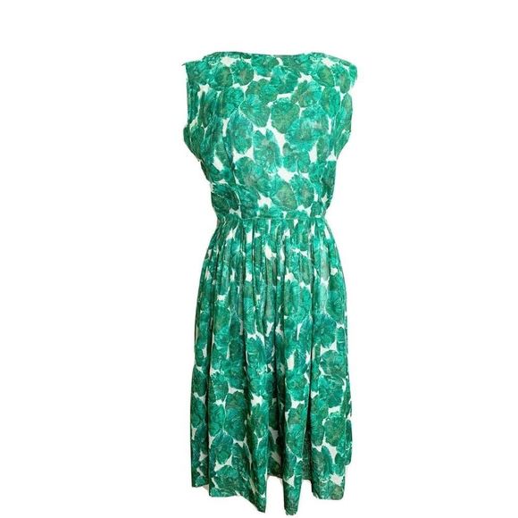 Unbranded Other - 1960s Floral Garden Party Sheer Dress - Rockabilly